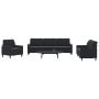 Schwarzes Samt-Sofaset mit 4 Kissenstücken. von , Sofas - Ref: Foro24-3278446, Preis: 775,95 €, Rabatt: %