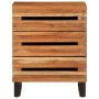 Mesita de noche madera maciza de acacia 50x34x62 cm de , Mesitas de noche - Ref: Foro24-377482, Precio: 120,10 €, Descuento: %