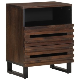 Mesita de noche madera maciza de mango 50x34x62 cm de , Mesitas de noche - Ref: Foro24-377489, Precio: 116,40 €, Descuento: %