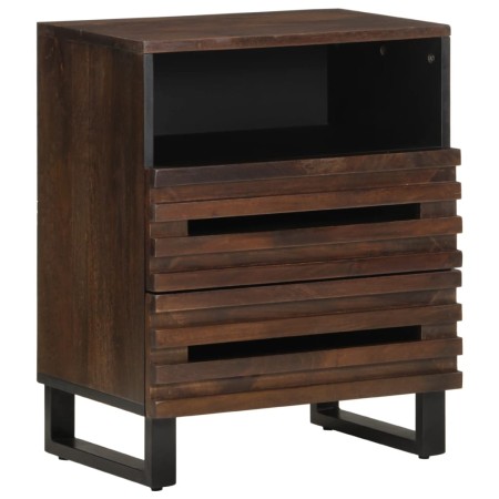 Solid mango wood bedside table 50x34x62 cm by , Nightstands - Ref: Foro24-377489, Price: 116,40 €, Discount: %