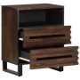 Mesita de noche madera maciza de mango 50x34x62 cm de , Mesitas de noche - Ref: Foro24-377489, Precio: 116,40 €, Descuento: %