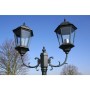 Garden lamppost 2 arms 230 cm dark green/black aluminum by vidaXL, Outdoor lighting - Ref: Foro24-40244, Price: 182,24 €, Dis...