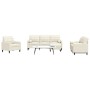 4-piece cream velvet sofa set with cushions by , Sofas - Ref: Foro24-3278389, Price: 701,29 €, Discount: %