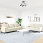 2-piece cream velvet sofa set with cushions by , Sofas - Ref: Foro24-3278499, Price: 538,91 €, Discount: %