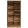 Armario de madera ingeniería envejecida 100x50x200 cm de , Armarios roperos - Ref: Foro24-3307772, Precio: 199,35 €, Descuent...