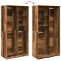 Aged wooden engineering cabinet 100x50x200 cm by , Wardrobes - Ref: Foro24-3307772, Price: 196,99 €, Discount: %