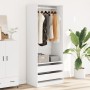 Weißer Schrank aus Holzwerkstoff 80x50x200 cm von , Kleiderschränke - Ref: Foro24-3307747, Preis: 194,99 €, Rabatt: %