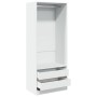 Weißer Schrank aus Holzwerkstoff 80x50x200 cm von , Kleiderschränke - Ref: Foro24-3307747, Preis: 194,99 €, Rabatt: %