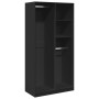 Armario de madera contrachapada negro 100x50x200 cm de , Armarios roperos - Ref: Foro24-3307766, Precio: 203,03 €, Descuento: %