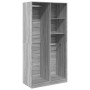 Grauer Sonoma-Schichtholzschrank 100x50x200 cm von , Kleiderschränke - Ref: Foro24-3307770, Preis: 202,99 €, Rabatt: %