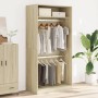 Plywood oak Sonoma color wardrobe 100x50x200 cm by , Wardrobes - Ref: Foro24-3307803, Price: 177,40 €, Discount: %