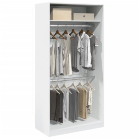 Weißer Sperrholzschrank 100x50x200 cm von , Kleiderschränke - Ref: Foro24-3307801, Preis: 179,88 €, Rabatt: %