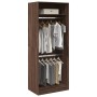 Engineered wood wardrobe in brown oak color, 80x50x200 cm by , Wardrobes - Ref: Foro24-3307798, Price: 170,80 €, Discount: %