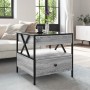 Coffee table with Infinity LED gray Sonoma 50x50x51 cm by , Coffee table - Ref: Foro24-847715, Price: 131,44 €, Discount: %