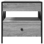 Coffee table with Infinity LED gray Sonoma 50x50x51 cm by , Coffee table - Ref: Foro24-847715, Price: 131,44 €, Discount: %