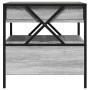 Coffee table with Infinity LED gray Sonoma 50x50x51 cm by , Coffee table - Ref: Foro24-847715, Price: 131,44 €, Discount: %