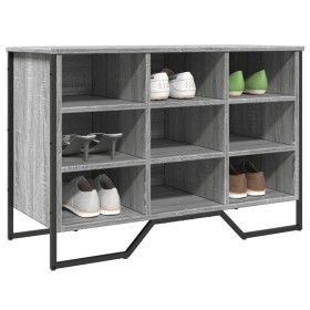 Engineered wood gray Sonoma shoerack 90x38x61.5 cm by , Shoe racks and shoe organizers - Ref: Foro24-848647, Price: 100,99 €,...