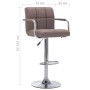 Kitchen stools, 2 units, fabric, taupe gray color. by , Kitchen stools - Ref: Foro24-283428, Price: 153,27 €, Discount: %