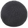 Handmade macramé pouf in anthracite gray cotton, 45x30 cm by , Ottomans - Ref: Foro24-324004, Price: 81,08 €, Discount: %