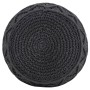 Handmade macramé pouf in anthracite gray cotton, 45x30 cm by , Ottomans - Ref: Foro24-324004, Price: 81,08 €, Discount: %