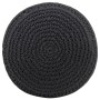 Handmade macramé pouf in anthracite gray cotton, 45x30 cm by , Ottomans - Ref: Foro24-324006, Price: 72,19 €, Discount: %