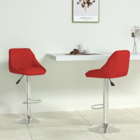 Kitchen stools 2 units synthetic leather red wine by , Kitchen stools - Ref: Foro24-335185, Price: 123,99 €, Discount: %