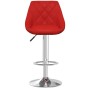 Kitchen stools 2 units synthetic leather red wine by , Kitchen stools - Ref: Foro24-335185, Price: 116,44 €, Discount: %