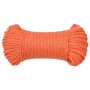 Orange 8 mm 250 m polypropylene work rope by , Ropes and metal cords - Ref: Foro24-152931, Price: 49,99 €, Discount: %