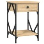 Mesita de noche madera contrachapada roble sonoma 40x42x60 cm de , Mesitas de noche - Ref: Foro24-826337, Precio: 48,67 €, De...