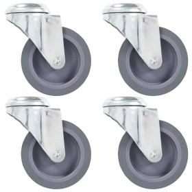 Swivel wheels with pin hole 4 units 75 mm by , Material handling - Ref: Foro24-143424, Price: 20,79 €, Discount: %