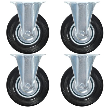 Fixed wheels 4 units 125 mm by , Material handling - Ref: Foro24-143447, Price: 28,19 €, Discount: %