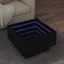 Mesa de centro con LED madera de ingeniería negro 50x50x30 cm de , Mesas de centro - Ref: Foro24-847505, Precio: 111,72 €, De...