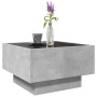 Mesa de centro y LED madera ingeniería gris hormigón 50x50x30cm de , Mesas de centro - Ref: Foro24-847507, Precio: 108,15 €, ...