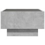 Mesa de centro y LED madera ingeniería gris hormigón 50x50x30cm de , Mesas de centro - Ref: Foro24-847507, Precio: 108,15 €, ...