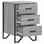 Mesita de noche madera de ingeniería gris Sonoma 40x41x60 cm de , Mesitas de noche - Ref: Foro24-848527, Precio: 73,74 €, Des...