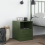 Bedside table in olive green steel, 34.5x39x44 cm by , Nightstands - Ref: Foro24-841759, Price: 64,99 €, Discount: %