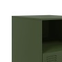 Bedside table in olive green steel, 34.5x39x44 cm by , Nightstands - Ref: Foro24-841759, Price: 64,99 €, Discount: %