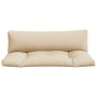 Cushions for pallets, 2 units, beige fabric by , Cushions for chairs and sofas - Ref: Foro24-360925, Price: 62,71 €, Discount: %