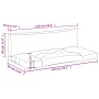 Cushions for pallets, 2 units, beige fabric by , Cushions for chairs and sofas - Ref: Foro24-360925, Price: 62,71 €, Discount: %