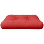 Red fabric cushion for pallets 58x58x10 cm by , Cushions for chairs and sofas - Ref: Foro24-360906, Price: 24,24 €, Discount: %