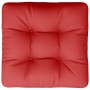 Cojín para palets de tela rojo 58x58x10 cm de , Cojines para sillas y sofás - Ref: Foro24-360906, Precio: 24,24 €, Descuento: %