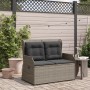 Garten-Liegesessel mit grauen Kissen aus synthetischem Rattan. von , Gartenbänke - Ref: Foro24-368957, Preis: 212,68 €, Rabat...