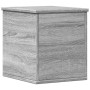 Wooden storage box in gray Sonoma engineering 30x35x35 cm by , Storage trunks - Ref: Foro24-840672, Price: 42,81 €, Discount: %