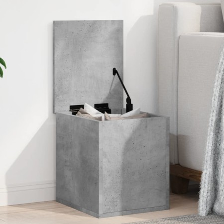 Engineered wood storage box in gray concrete, 30x35x35 cm by , Storage trunks - Ref: Foro24-840670, Price: 41,71 €, Discount: %