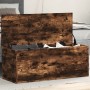 Smoked oak engineered wood storage box 90x35x35 cm by , Storage trunks - Ref: Foro24-840685, Price: 73,12 €, Discount: %