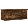 Smoked oak engineered wood storage box 90x35x35 cm by , Storage trunks - Ref: Foro24-840685, Price: 73,12 €, Discount: %