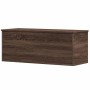 Caja de almacenaje madera ingeniería marrón roble 90x35x35 cm de , Baúles de almacenamiento - Ref: Foro24-840687, Precio: 75,...