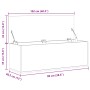 Storage box made of gray concrete engineered wood 102x35x35 cm by , Storage trunks - Ref: Foro24-840691, Price: 78,73 €, Disc...