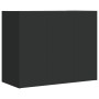 Engineered wood black wall cabinet 75x35x60 cm by , Shelves and shelves - Ref: Foro24-848417, Price: 63,85 €, Discount: %