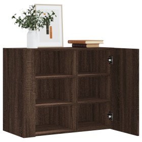 Engineered wood brown oak wall cabinet 75x35x60 cm by , Shelves and shelves - Ref: Foro24-848429, Price: 89,69 €, Discount: %